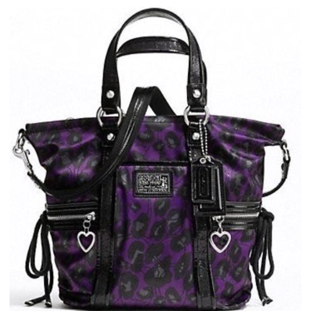 Coach Poppy Ocelot Handbag